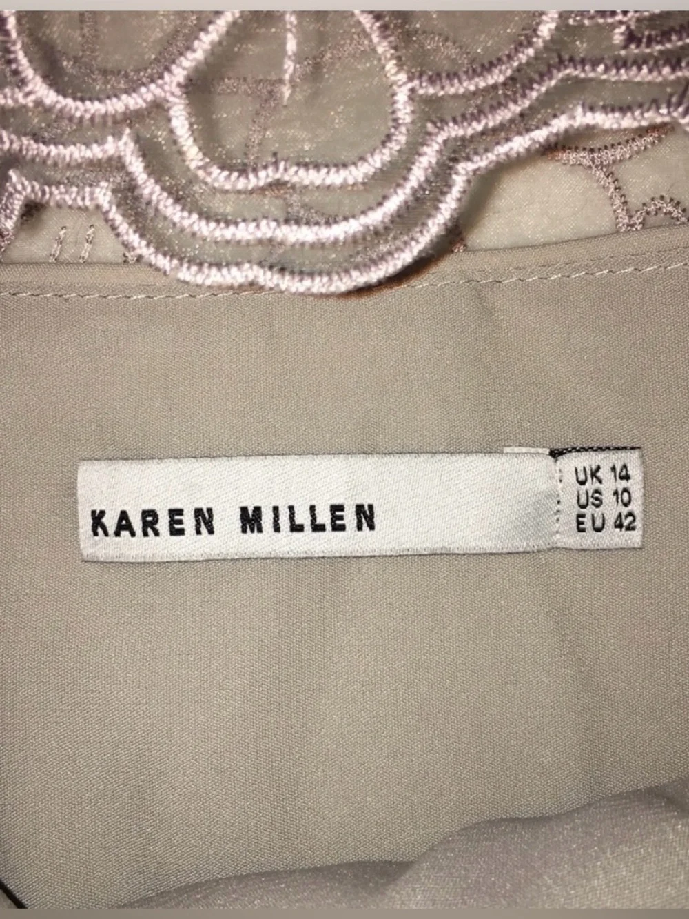 Karen Millen Lavender Lace Dress